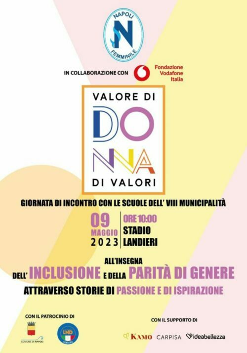 A.S. 2022/2023 VALORE DI DONNA DI VALORI, giornata di incontro con le scuole dell’ VIII municipalità.